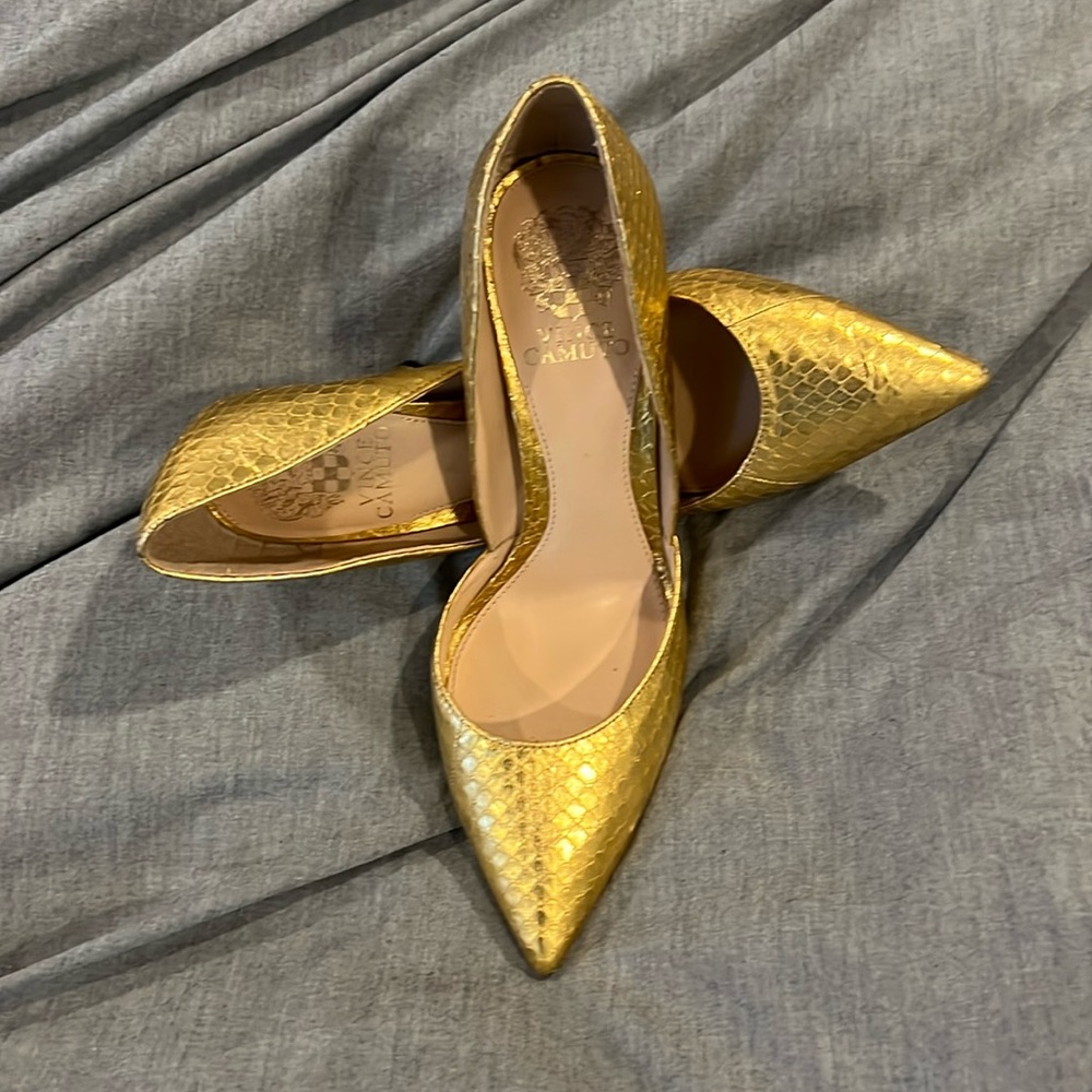 Vince Camuto Gold Heel
